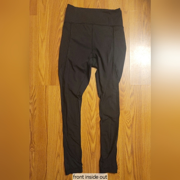 Lululemon Sculpt It Tight Leggings RARE Size 8 Black/BLK W5LJ9S GUC 28.5" inseam - Picture 12 of 15